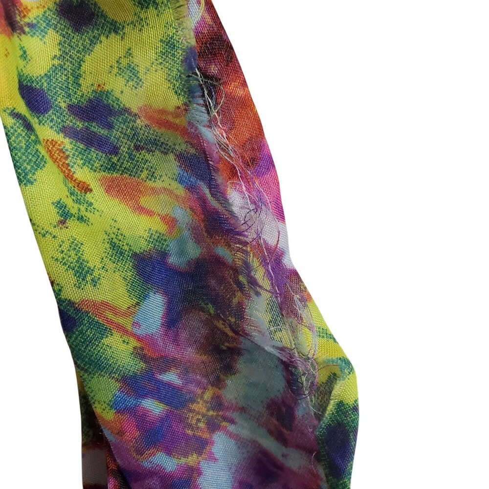 Truth NYC L Skirt Maxi Flowy Tie Dye Boho Colorful Pull On Psychedelic Vibrant - Picture 10 of 10